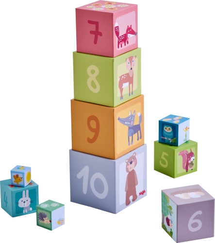 Haba stacking blocks forest friends